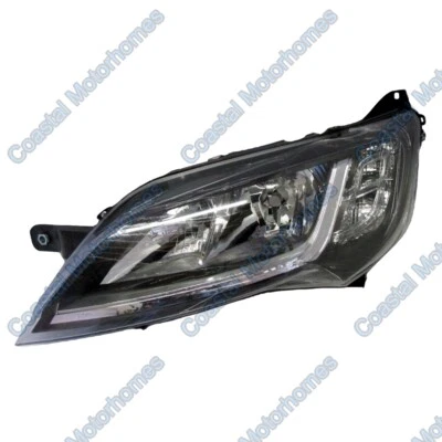 Fits Fiat Ducato Peugeot Boxer Citroen Relay Left Headlight Black Without DRL - Image 1 of 4