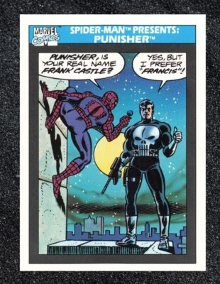 1990 Impel Marvel Universe Series 1 Trading Card Punisher #155 - Image 1 of 2