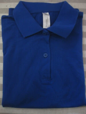 Shirt Poloshirt Größe M women B&C Königsblau Polo Kurzarm ungetragen - Bild 1 von 2