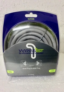 TECH+LINK WIRES1ST HIGH QUALITY 5 METRE SCART TO SCART LEAD - Picture 1 of 2