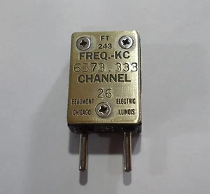 FT-243 Radio Crystal - 093 pinów - 6573.333 KHz - Beaumont - Kanał 26 - Zdjęcie 1 z 1