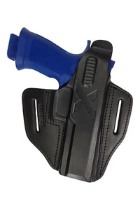 B25 Leather Holster fits Sig Sauer P320 M18 black VlaMiTex - Picture 1 of 5