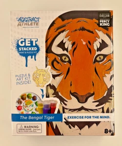 The Abstract Athlete Paint & Puzzle Art Kit Bengal Tiger Percy King Collab - Picture 1 of 4