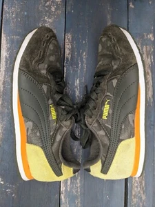 Puma Green Sneakers Kids size 3 - Picture 1 of 9