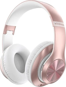 Auriculares Bluetooth Sobre la Oreja, 6 Modos de Ecualización Auriculares Inalámbricos Sobre la Oreja ROSA - Imagen 1 de 4