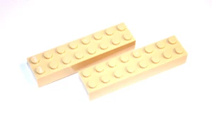2x LEGO® piedra 2x8 3007 NUEVO beige tostado - Imagen 1 de 1