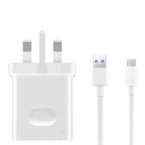 Official Huawei Honor 10 SuperCharge Charger With USB-C Cable White - Picture 1 of 3