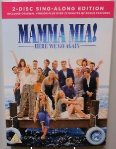 Mamma Mia 2x DVD Here We Go Again ABBA Musik Musical mit viel Bonus Karaoke T419