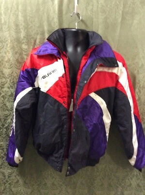POLARIS Indy XC Racing Snowmobile Jacket Coat Med tall USA Union retro Vintage  - Image 1 of 4