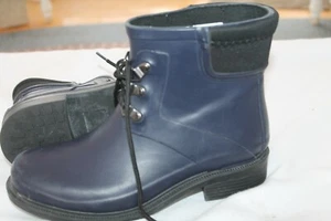 Target Merona Women’s Dark Navy Rubber Rain Boots Sz 7 - Picture 1 of 8