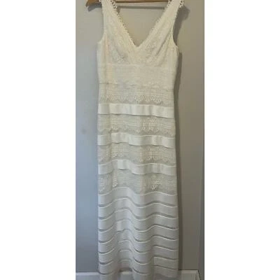 Vestido de novia para mujer JS Collections largo en capas crema encaje línea A talla 10 Foto 1 de 4