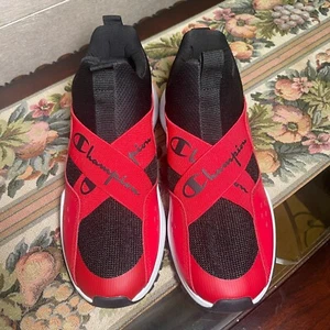 Champion NEW RF-R Slip On X Casual Mens Shoes Size 7 Black Red White CP101578M - Picture 1 of 10