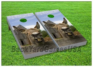 VINYL WRAPS Cornhole Boards ABZIEHBILDER Farm Esel Tasche Werfen Spiel Aufkleber 144 - Bild 1 von 1