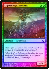 Lightning Elemental FOIL 10th Edition NM Red Common MAGIC MTG CARD ABUGames