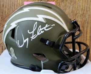 NICE AUTOGRAPHED Chargers Doug Flutie Salute To Service Mini Helmet BAS NFL QB - Picture 1 of 6
