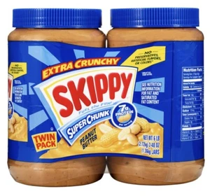 Skippy Peanut Butter Super Chunky 48oz Jar (2 Pack) - Picture 1 of 2