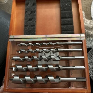 Mastergrip Tools Auger Bits Set of 5 Vintage Original Box - Picture 1 of 10