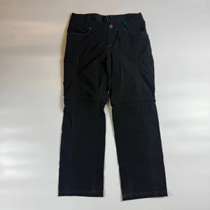 Kuhl Hiking Pants Women's 10R Black Stretch Kliffside Convertible Straight Leg - Picture 1 of 9
