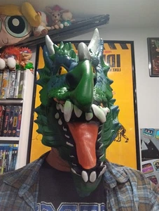 Adult Seasons Funny Horned Dragon Mask - Picture 1 of 7