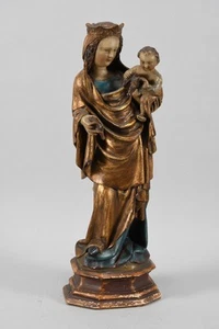 P90U73- Stuck Heiligenfigur Madonna mit Kind gestempelt/ gemarkt - Bild 1 von 12