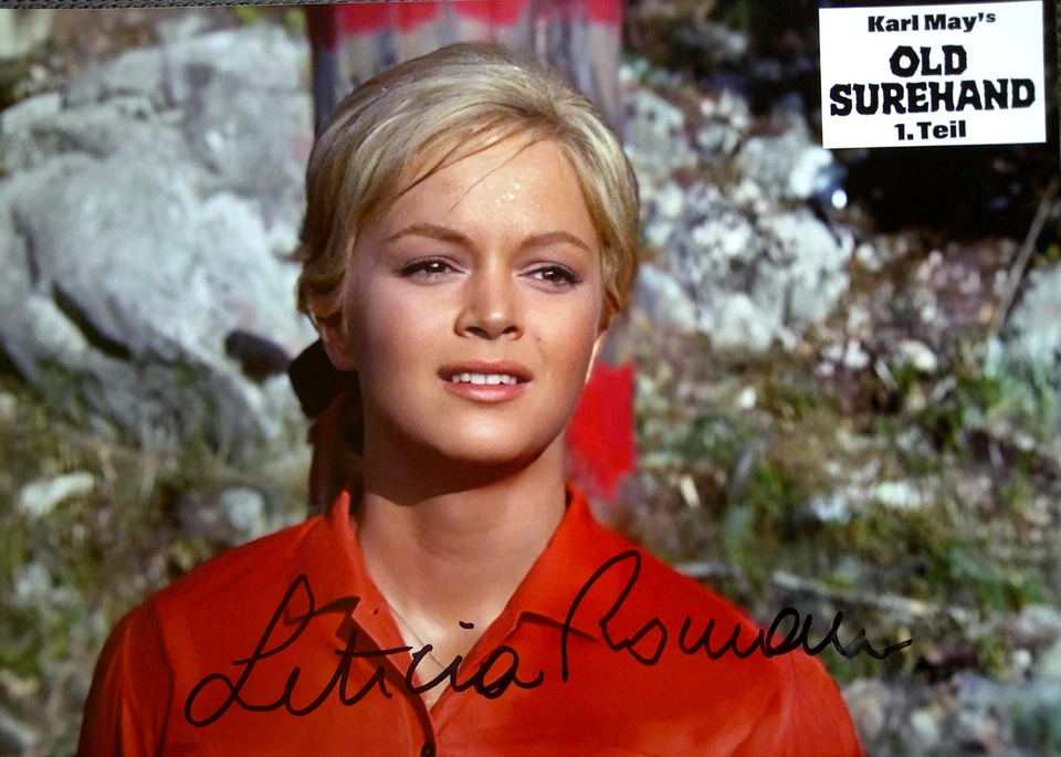 LETICIA ROMAN (†) original signiert – GROSSFOTO - WINNETOU / OLD SHUREHAND - Bild 1 von 1