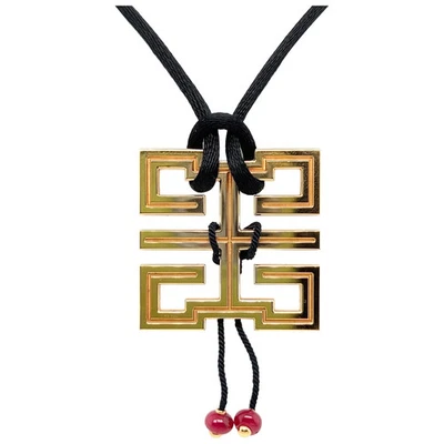 卡地亚 Le Baiser Du Dragon 18k 黄金吊坠项链 — 第 1/2 张图片