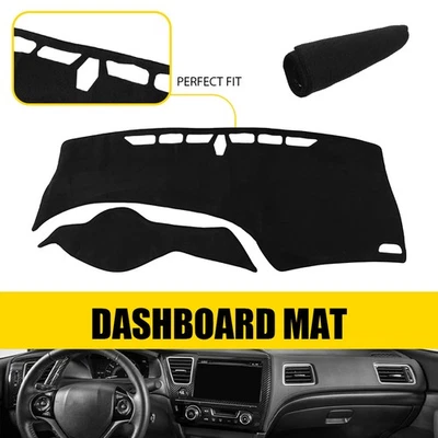 Alfombrilla de tablero de instrumentos resistente al sol para Honda Civic 2012-2015 Foto 1 de 4