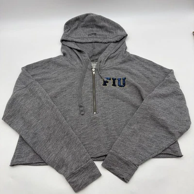 Suéter con Capucha Recortada Rosa Vistoria Secret FIU Mujer S Gris.38220 Foto 1 de 4