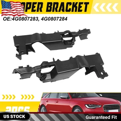 Soporte de parachoques delantero 2 piezas para Audi S6 A6 Quattro 2012-2018 lado izquierdo y derecho Foto 1 de 4