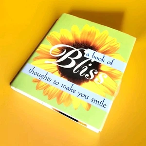 A Book of Bliss Thoughts to Make You Smile Inspirational Quotes Famous Folk 6x6" - Picture 1 of 3