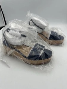 NEU!! Lauren Ralph Lauren Damen Leona Espadrille Plateau Navy Wildleder Größe 5B - Bild 1 von 6