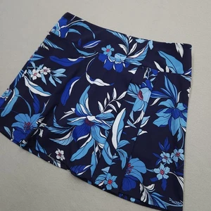 Tommy Bahama Skort Womens M Blue Lined Island Zone Tennis Golf Pickleball Skirt - Picture 1 of 11