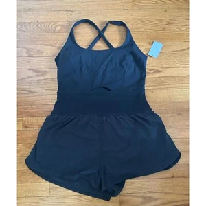 Free People Righteous Runsie taglia XL nuovo con etichette movimento FP nero - Foto 1 di 6
