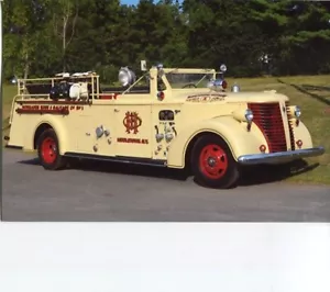 Middletown NY 1943 American LaFrance 600 Pumper - 4x6 Color Fire Apparatus Photo - Picture 1 of 1