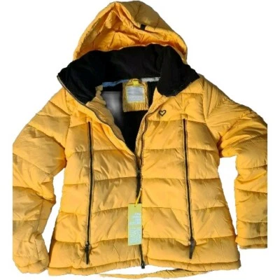 Parka ALIFE AND KICKIN Jacke Steppjacke Damen Gr. M gelb Ton (538) - Bild 1 von 3