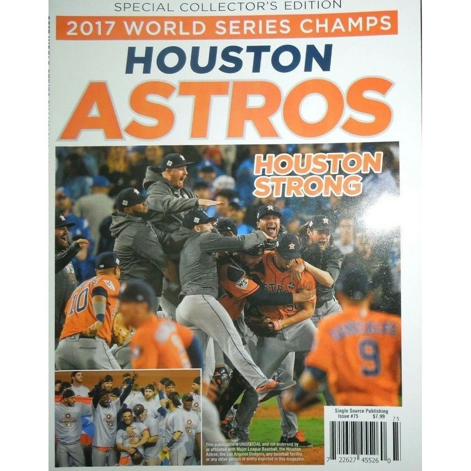 HOUSTON ASTROS 2017 world series champions GEORGE SPRINGER mcculler JOSE ALTUVE - Imagem 1 de 1