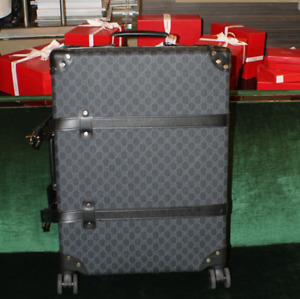 Gucci Gg Supreme Canvas Globetrotter Roller Black Luggage Msozxzsa 144010022379