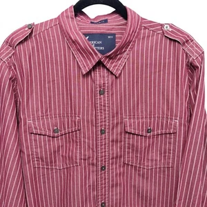American Eagle Striped Shirt Vintage Fit Casual Button Up Mens Size XL - Picture 1 of 8