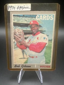 1970 Bob Gibson Pitcher Cardinals Topps 530 Baseball MLB - Foto 1 di 2