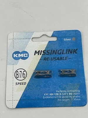 Two 2 Pack KMC 8/7/6-Speed Missinglink Bike Chain Missing Links fit Shimano SRAM - Image 1 of 2