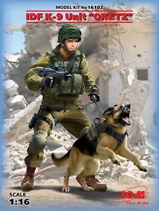 ICM 16102 - 1:16 K-9, oficial del equipo de policía israelí con perro - Nuevo - Imagen 1 de 1
