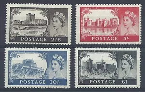Sg 536a - 539a 1st De La Rue Castles all 4 values - UNMOUNTED MINT - Picture 1 of 1
