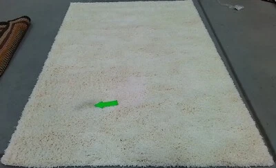 IVORY 5'-3" x 7'-6" Stained Rug, Reduced Price 1172768937 SG151-1212-5 - Image 1 of 4