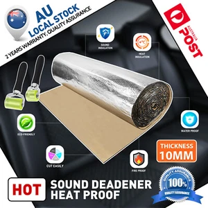 Sound Deadener Turbo Heat Shield Auto Underlay Hood Bonnet Firewall Mat 2㎡ - Picture 1 of 18