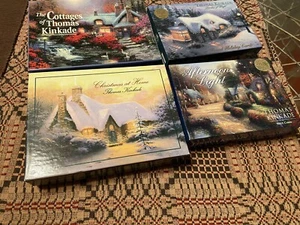 4- Thomas Kincade Note Cards/envelopes Painter of Light Box Holiday Cards 12/16 - Picture 1 of 2