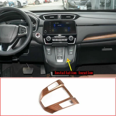 1x Cubierta de panel de cambio de marchas de grano de madera para Honda CR-V CRV 2017-2022 Foto 1 de 4