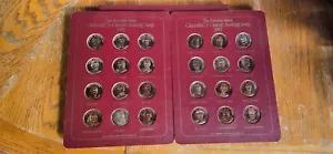 1970-71 Franklin Mint Gallery of Great Americans Bronze 24 Medaillen Proof Set Buch - Bild 1 von 9