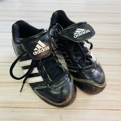 Boys Black Adidas Soccer Shoes Cleats Football Shoes US Size 11 kids - Image 1 of 4