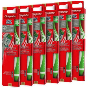 Cepillo de dientes Colgate MaxWhite cabeza completa medio alimentado por sonic colores varían 6 un. - Imagen 1 de 10