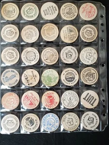 30 Mixed Different Wooden Nickels As Shown lot pwn9 - Picture 1 of 2